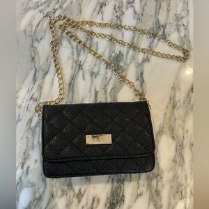 BCBG Paris Black Wallet on Chain